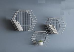 Quality Wire Grid Steel Shop Display Stands Wall Mounted White / Golden / Black Color wholesale