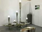Stainless steel sculpture with mirror finish