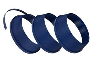 Quality Blue Color J Type Plastic Trim Cap Extrusion Profiles Acrylic Channel Letter Edge 2.0CM wholesale