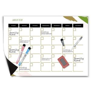 Quality Fridge Magnetic Calendar Planner Family Monthly Planner Whiteboard wholesale