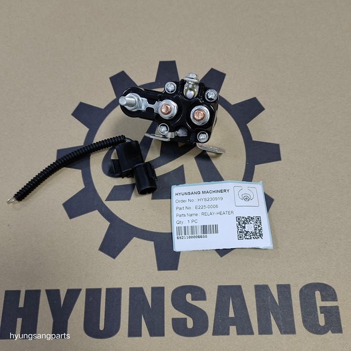 Excavator Parts Heater Relay E225-0006 E225-0004 For R210NLC7 R250LC7 R290LC7 R305LC7 R320LC7