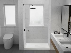 Quality Alkali Free Acrylic Shower Base CUPC Certified Fade Resistant 3DTC6038 wholesale