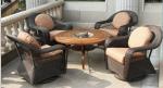 5pcs luxury America barbecue dining furniture