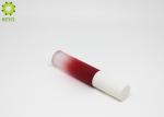 Cosmetic Lip Gloss Packaging , Gradient Red Plastic Empty Lip Gloss Case