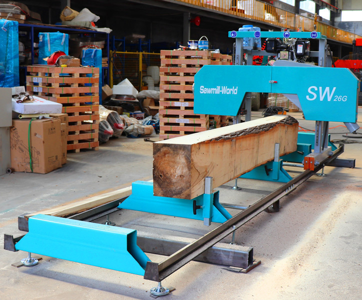 SW26G Portable Band Saw Mill Wood Cutting Portable Band Saw For Logs