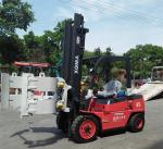 3.5 Ton Diesel Forklift Truck 6m Lifting Height LED Lighting For Power