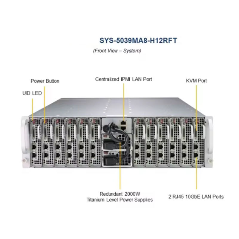 Top Performance Gpu Server Customized for Microcloud SYS-5039MA16-H12RFT X11 SYS-5038MR-H8TRF X10 SYS-5038MD-H24TRF