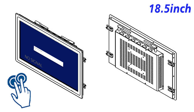 18.5-Inch Compact Touch Panel for Logistics and Equipment Control