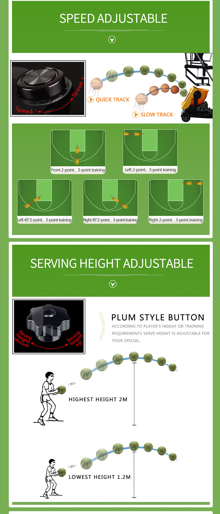 Siboasi AC 100V Automatic Basketball Shooting Machine Indoor Sports Equipment For Training