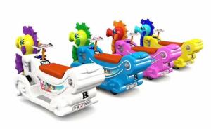 Quality Funny Kids Arcade Machine Battery Operated Blow Bubbles Walk Or Ride On Toy Horse wholesale