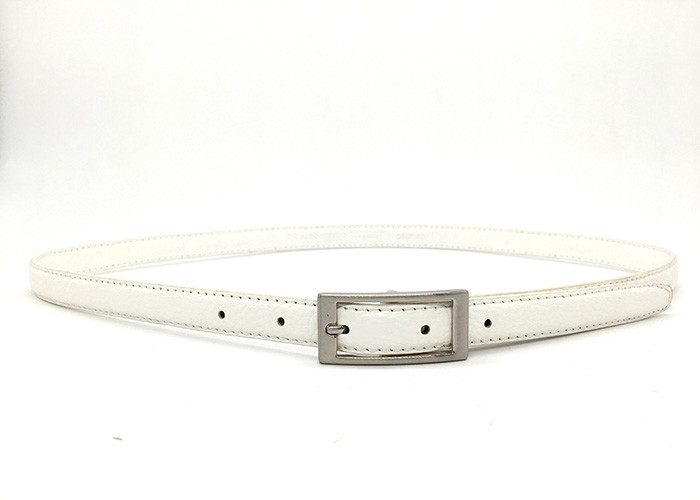 Alloy Buckle White 18mm Women's Fashion Leather Belts