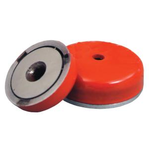 Quality Rubber coated permanent Magnet, Red Plastic covered magent wholesale