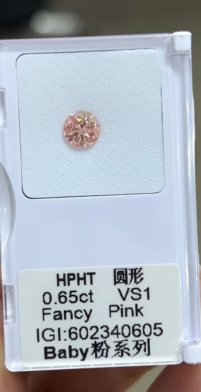 Princess Lab Created Pink Diamonds 0.1ct Synthetic Colored Diamond Earrings Stud Ring