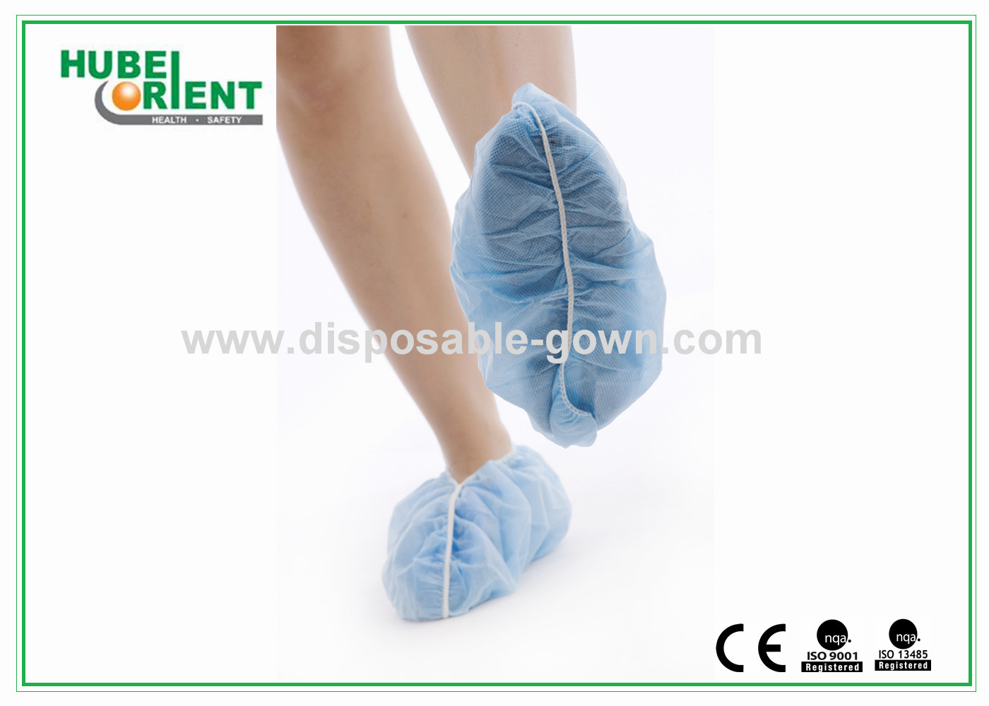 Blue Non-Woven Disposable Use Shoe Cover For Protection Cleanroom Use