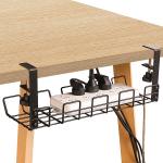 0.85kg Carbon Steel OEM Office Cable Management Tray for Under Desk Wire