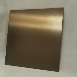 Quality Brushed Finished Customized Color Plating SS Sheet Four Feet wholesale