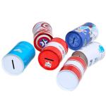 Custom Oil Shaped Children Kids Money Saving Tinplate Round Box New Design Round