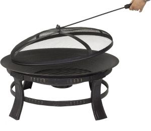 Minimalism Style Round Charcoal Grill As Fire Pit Concrete For Warming