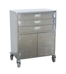 Quality Medical Trolleys , Stainless Steel Hospital Drug Transfer Trolley wholesale