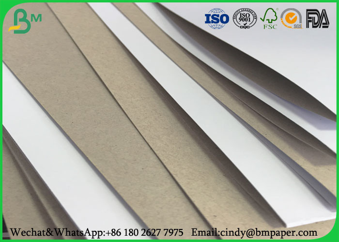Packaging Box Coated Duplex Board Grey Back 350gsm 300gsm In Sheet / Roll