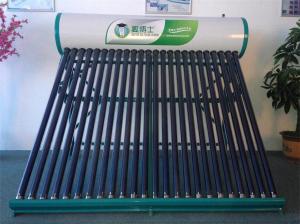 low pressure evacuated tube solar water heater