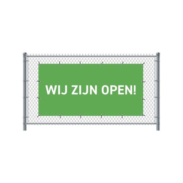Construction Site Outdoor Polyester Fabric Event Custom Fence Mesh Banners For