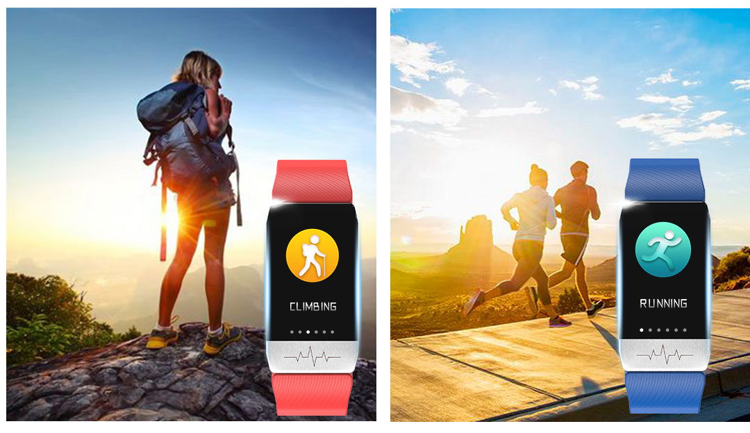Men Smart Band OEM With Temperature Sensor Measuring Bracelet Fitness Bracelet Watch
