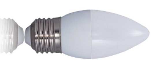 led candle 5.5w candle bulb global 5.6w plastic cover aluminum small watt indoor E14 E27 saving energy Eu asia lamp
