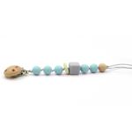 Soother Pacifier Clips Leash FSC Baby Silicone Beads For Infant Nipple