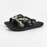 Anti Slip Woven Fabric Eva Slide Sandal Black For Men