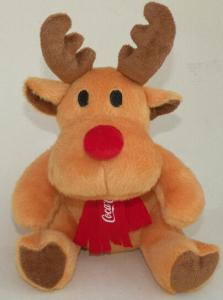 Quality Coca Cola Moose / Reindeer Stuffed Animal Toys Personalized Plush Toys wholesale
