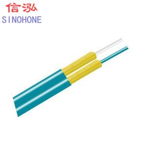 Quality Multimode Fiber Optic Indoor Cable , Dual Optical Cable Hydrolysis Resistant wholesale
