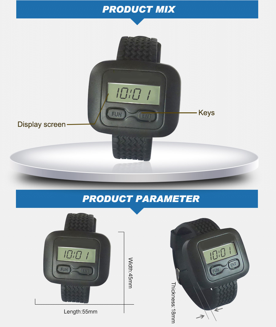 New nursing care products nursing house paging system including elderly calling bell and nurse wrist watch