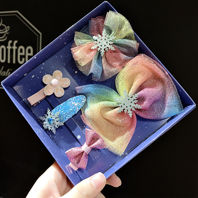 Fro zen 2 Bow Headdress Children Aisha Princess Aisha Accessories Girls Hairpin Hairpin Hair Accessories Hair Tie