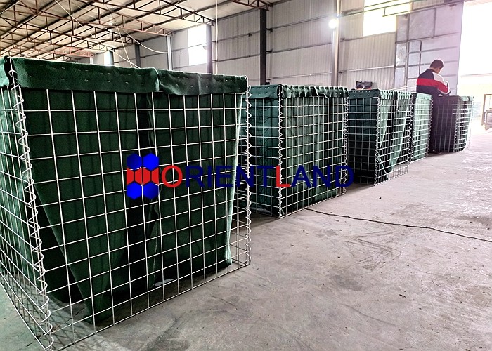 MIL4 1.5m Width reusable Heavy Duty Military Hesco Wire Mesh Barriers