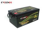 Black 12 Volt Lithium Caravan Batteries , Lifepo4 Battery 12v 200ah For Solar