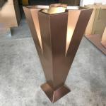 Luxury hotel decoration copper metal flower planter pots