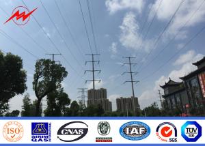 Quality High Mast Galvanized Steel Pole Octagonal / Shockproof Steel Transmission Poles wholesale