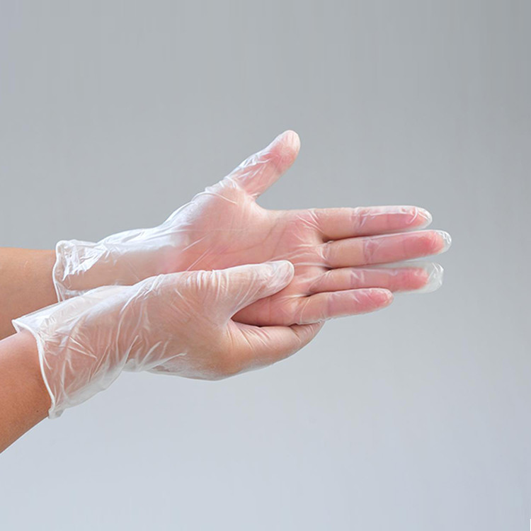 Transparent Vinyl Safety 4.7 Gram 12 Inch Disposable PVC Gloves