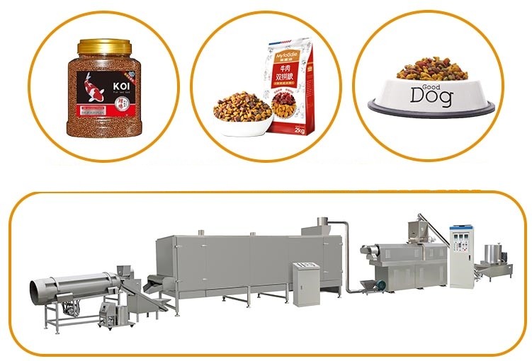 Pet Food Production Line Cat Fish Food Manufacturing Multi Functional Automatic Dog Food Making Machine