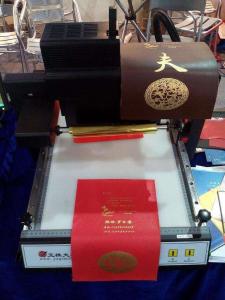 Quality TJ-219 digital Gold foil Vinyl sticker hot stamping printing machine wholesale