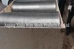 SS Wedge Wire Rotary Drum Screen Johnson Cylinder Basket Diameter 500 X Long