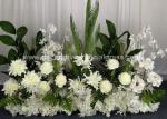 Vibrantly Colored Road Lead Artificial Silk Flowers Runner No Fading