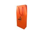 Portable Red Wine Gift Box Packaging , Christmas Wine Bottle Gift Boxes