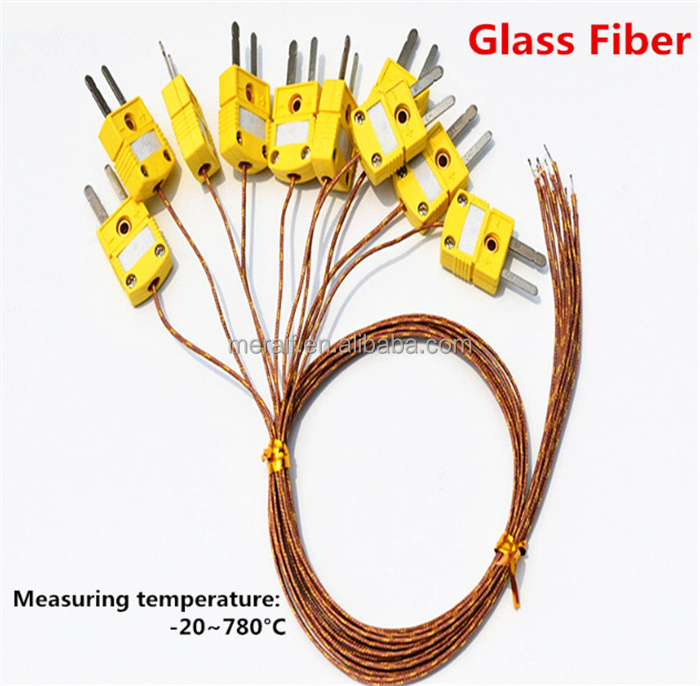 wholesale K Type Thermocouple Male/Female Mini Connectors Plug Thermocouple Temperature Male K Type Sensors