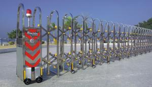 Quality Trackless SS Automatic Expandable Gate , Stainless Steel Electric Retractable Gate wholesale