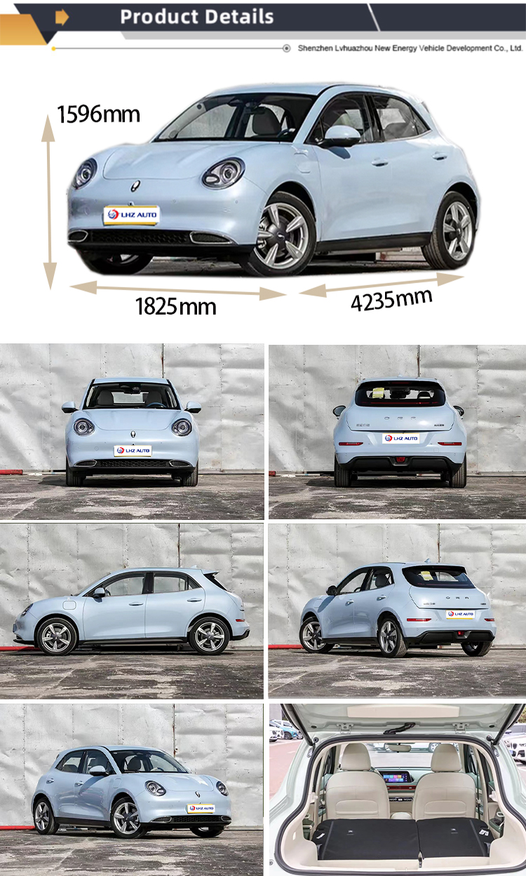 2024 Good Cat Used Electric Car with 360° Rear Camera and Automatic Air Conditioner