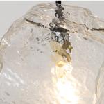 Modern Led Pendant Lamp Living Dining Room Bedroom Decoration Glass Stone
