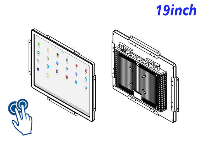 19-Inch Android Touch Screen for Transportation Hubs and Access Control Panels