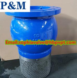 Quality 10inch JIS10K ductile iron foot valve made in China wholesale